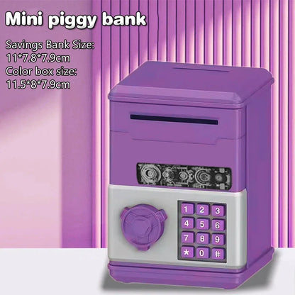 Children'S Mini Piggy Bank Accessible Creative Piggy Bank Password Piggy Bank for Boys and Girls to Store Holiday Gifts